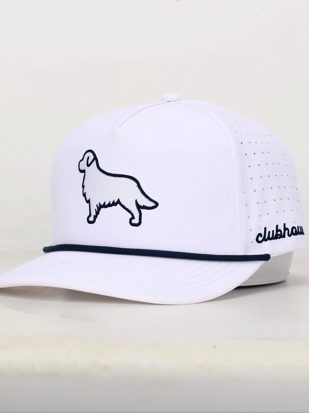 Clubhouse Golf White "Simply Golden" Performance Rope Snapback Hat